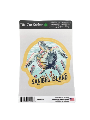 Sea Turtle Pastel Sticker - Large